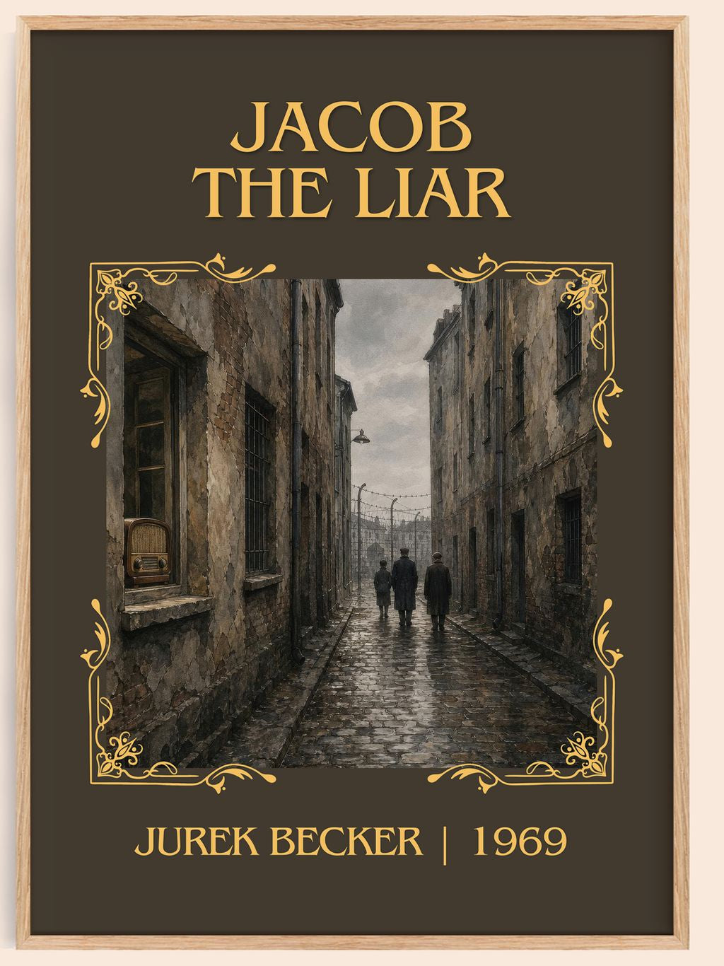 Jacob the Liar Classic Book Art Print by Jurek Becker – book poster