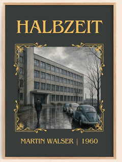 Halbzeit Classic Book Art Print by Martin Walser – book poster