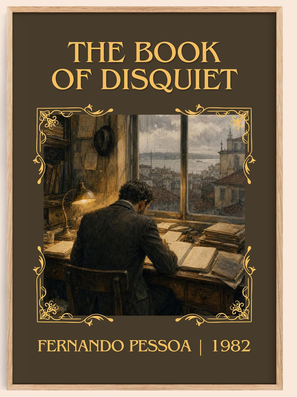 The Book of Disquiet Classic Book Art Print by Fernando Pessoa – book poster