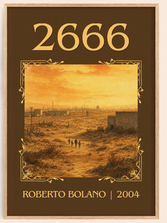 2666 Classic Book Art Print by Roberto Bolaño – book poster