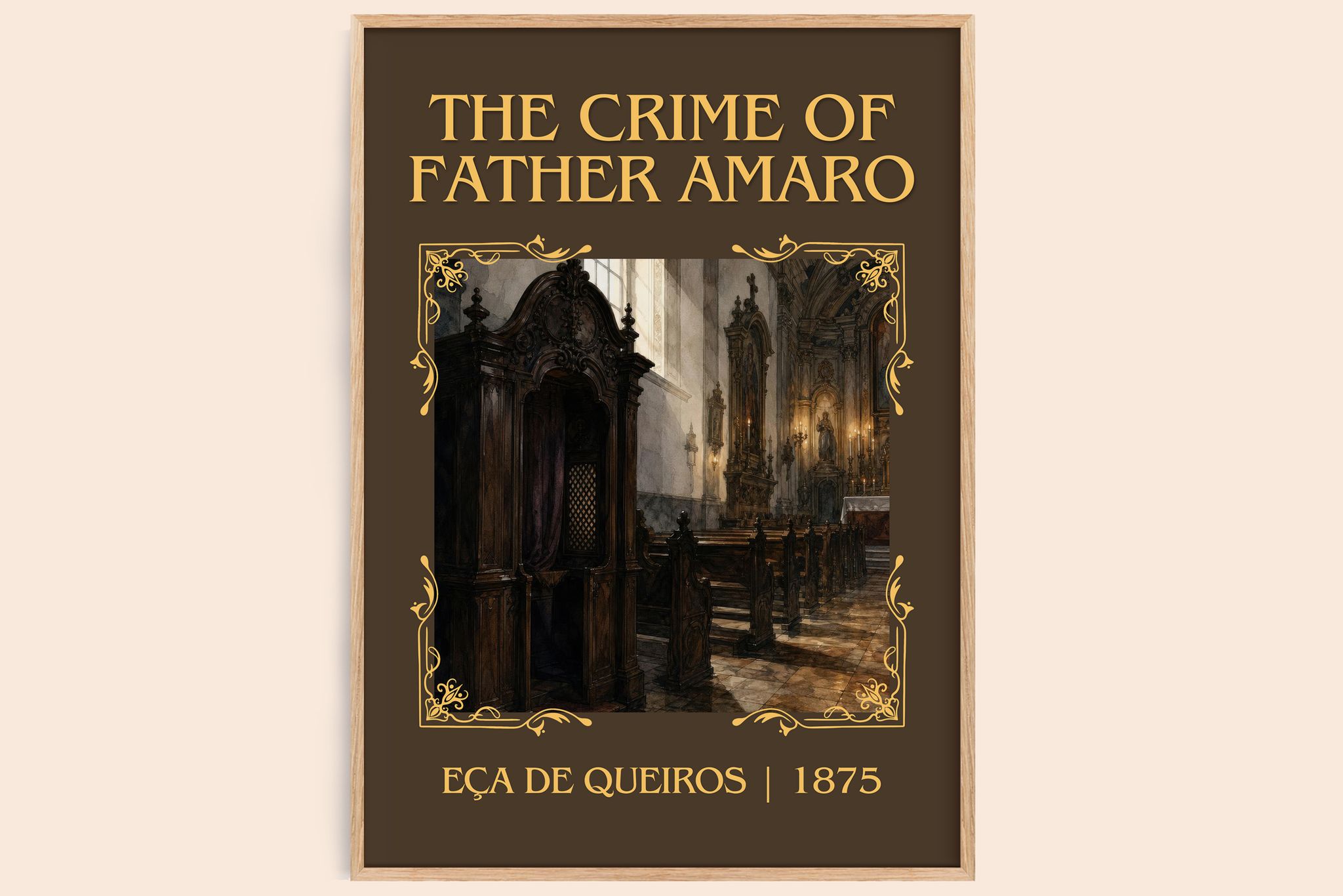 The Crime of Father Amaro Classic Book Art Print by Eça de Queirós