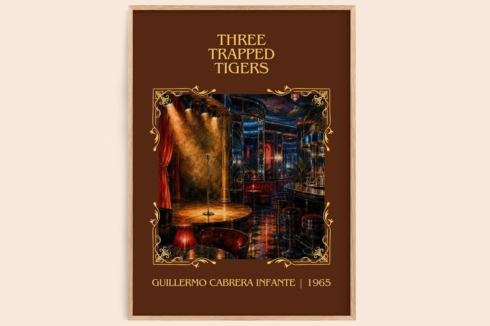 Three Trapped Tigers Classic Book Art Print by G. Infante