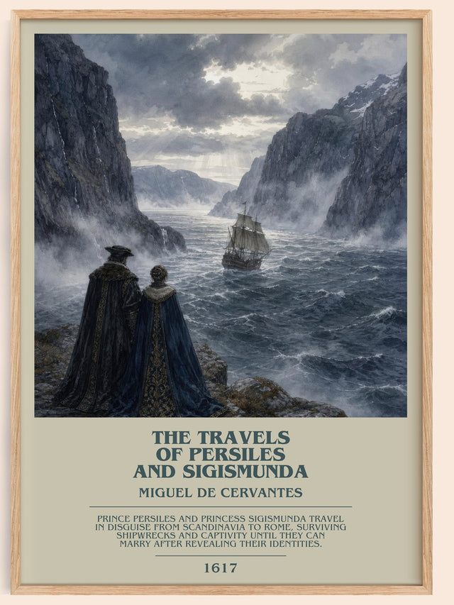 Travels Of Persiles And Sigismunda Bookish Wall Art by M. Cervantes