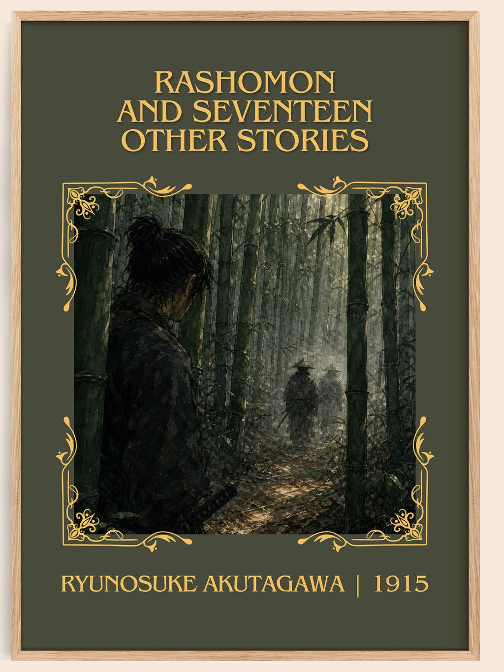 Rashomon and Seventeen Other Stories Classic Book Art Print by Ryunosuke Akutagawa – book poster