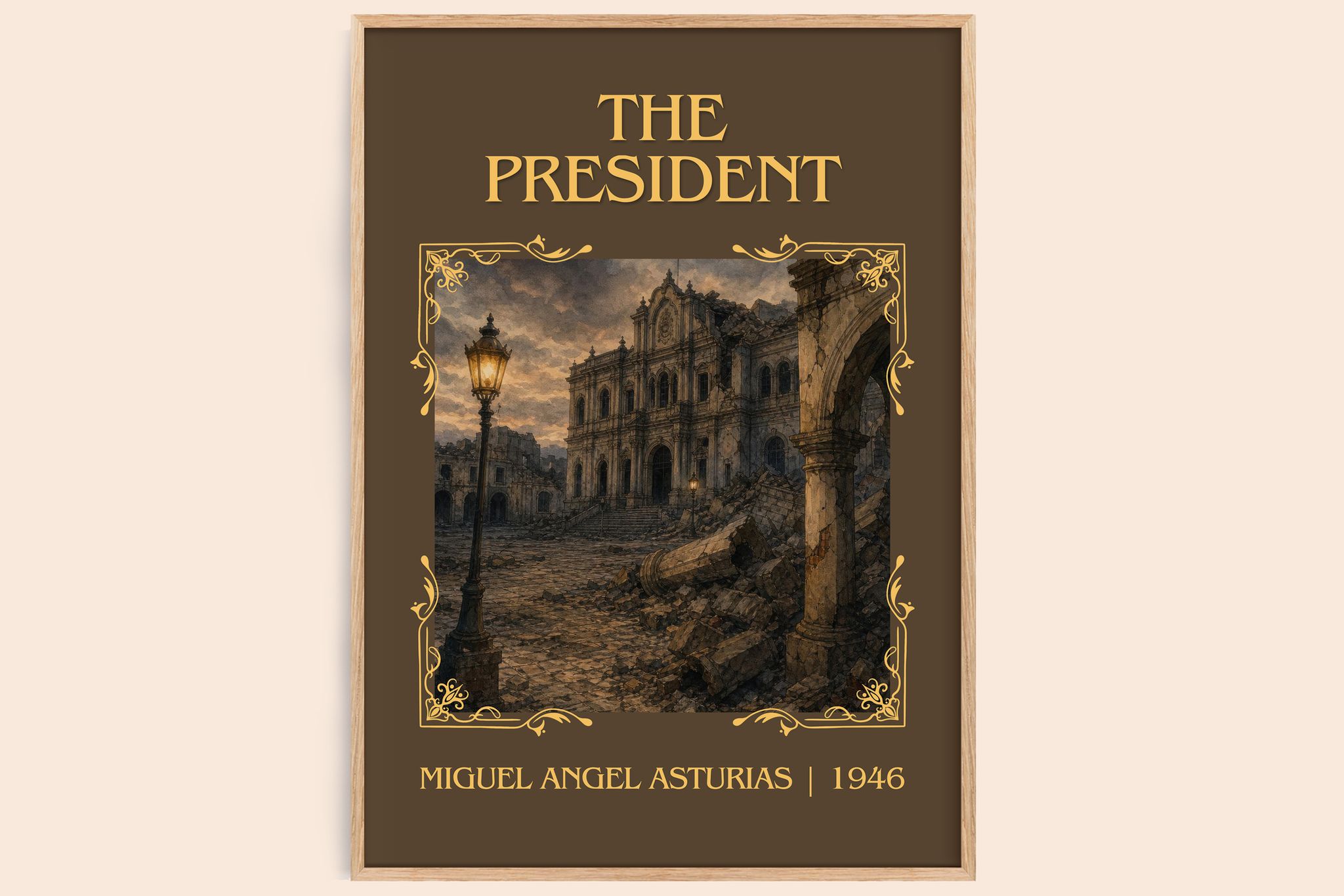The President Classic Book Art Print by Miguel Angel Asturias