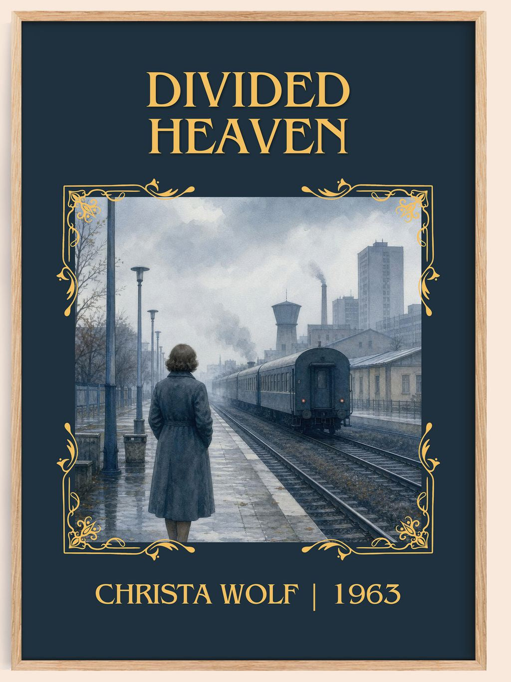 Divided Heaven Classic Book Art Print by Christa Wolf – book poster