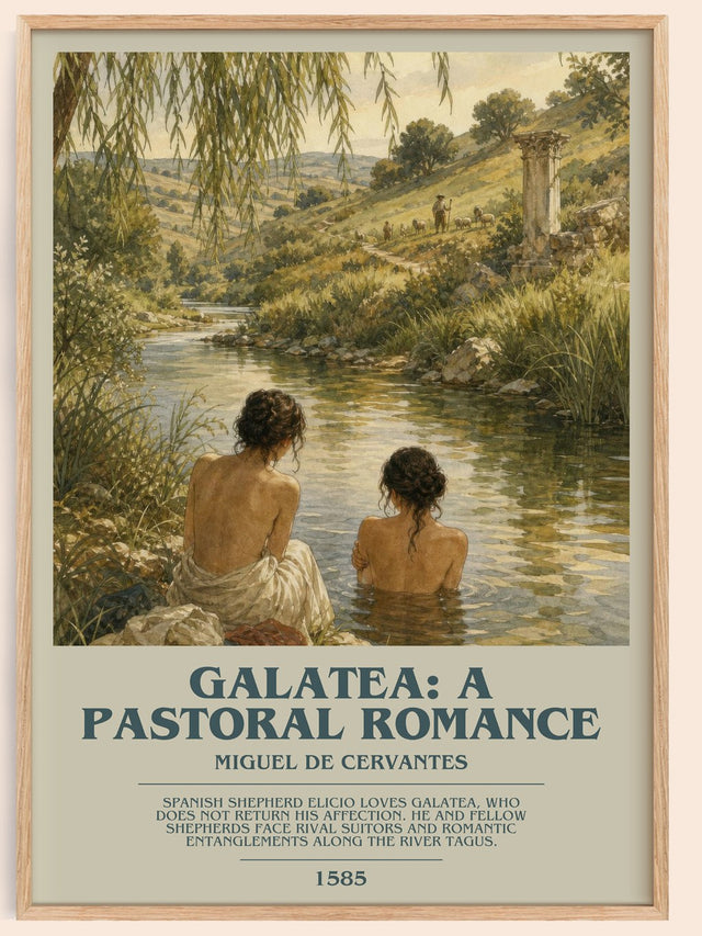 Galatea: A Pastoral Romance Bookish Wall Art by Miguel De Cervantes