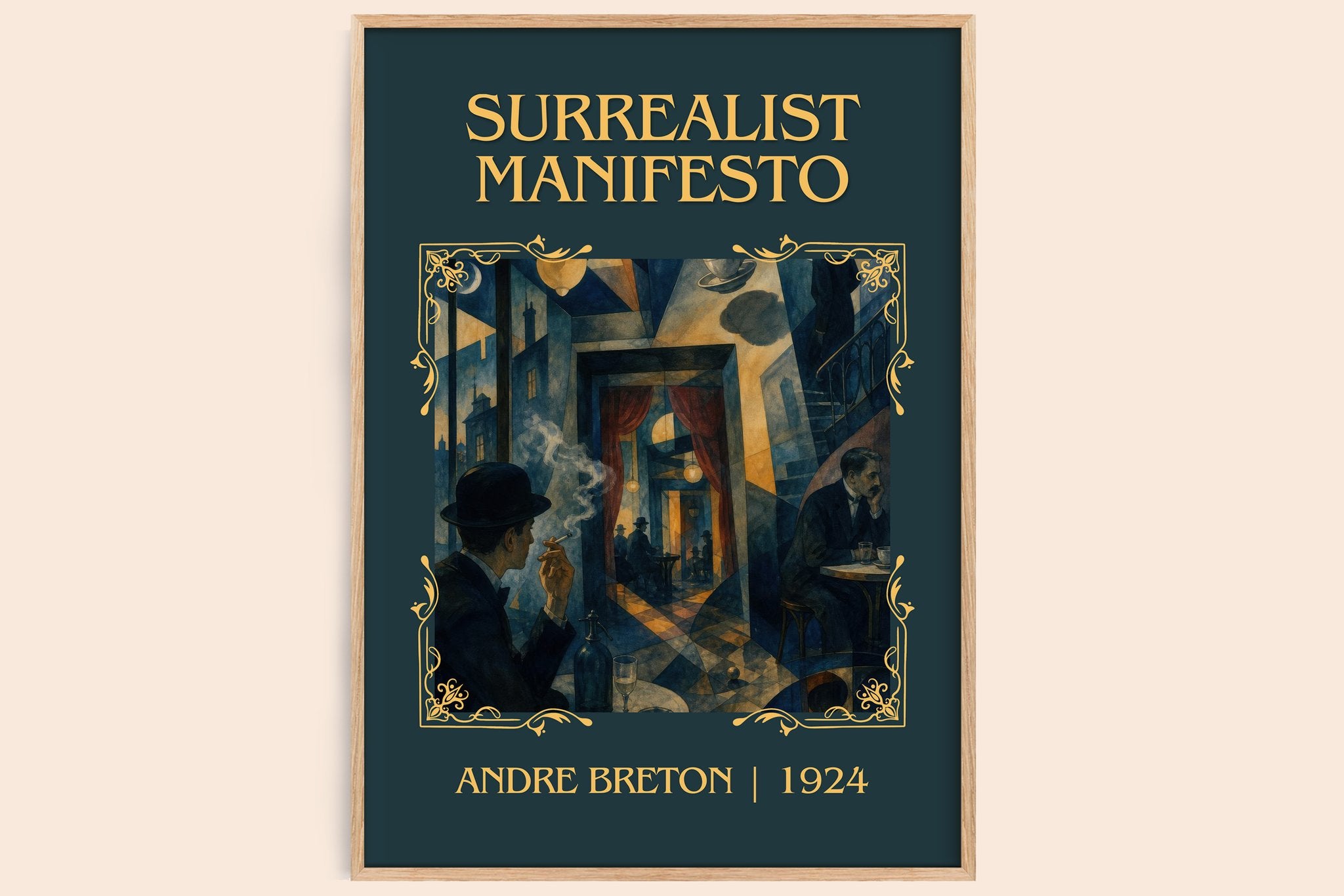 Surrealist Manifesto Classic Book Art Print by André Breton