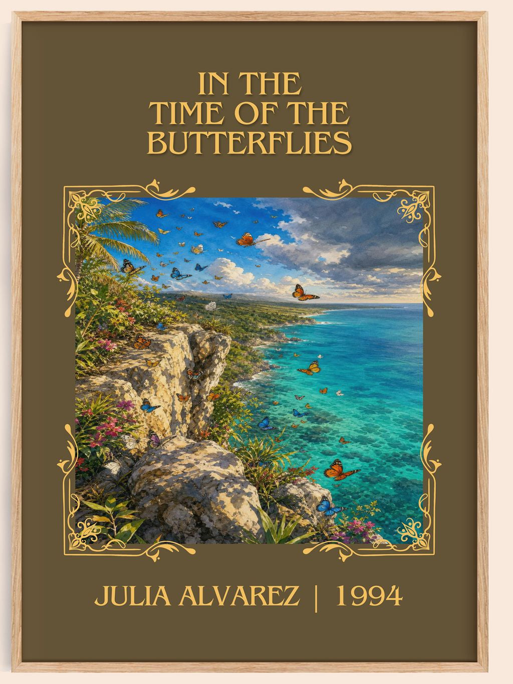 In the Time of the Butterflies Classic Book Art Print by Julia Alvarez – book poster