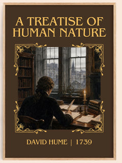 A Treatise of Human Nature Classic Book Art Print by David Hume – book poster