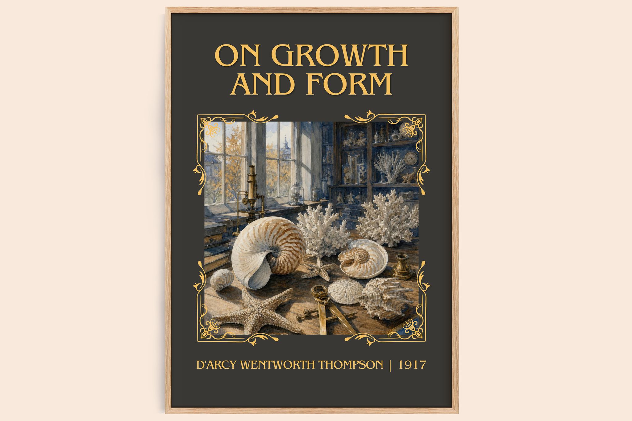 On Growth and Form Classic Book Art Print by D'Arcy Wentworth Thompson