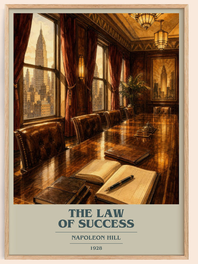 The Law Of Success Book Cover Poster by Napoleon Hill