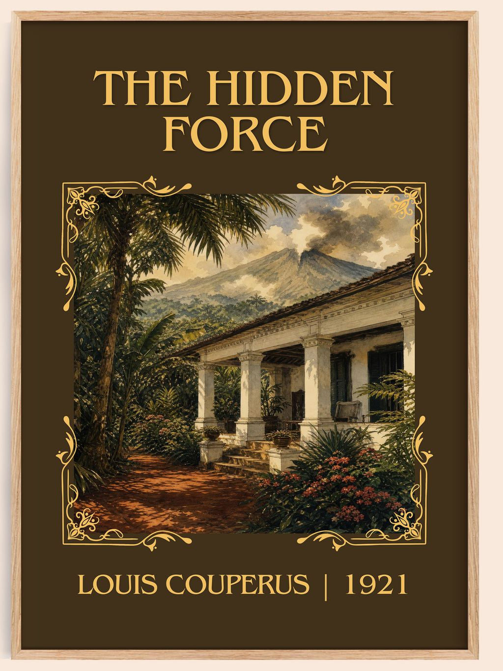 The Hidden Force Classic Book Art Print by Louis Couperus – book poster