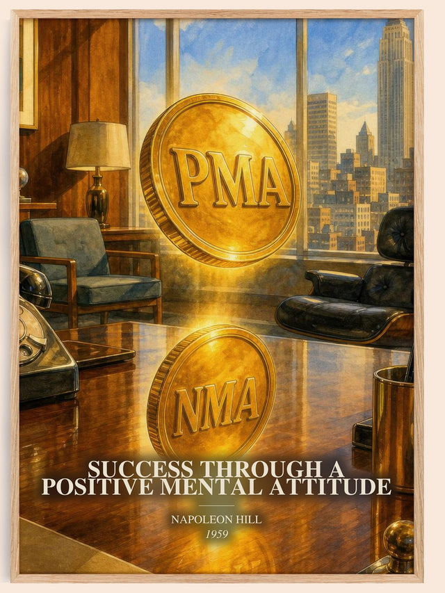 Success Through A Positive Mental Attitude Book Watercolour