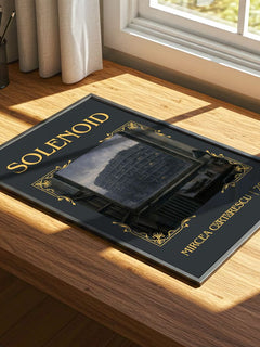 Solenoid Classic Book Art Print by Mircea Cărtărescu – print on a sunlit desk