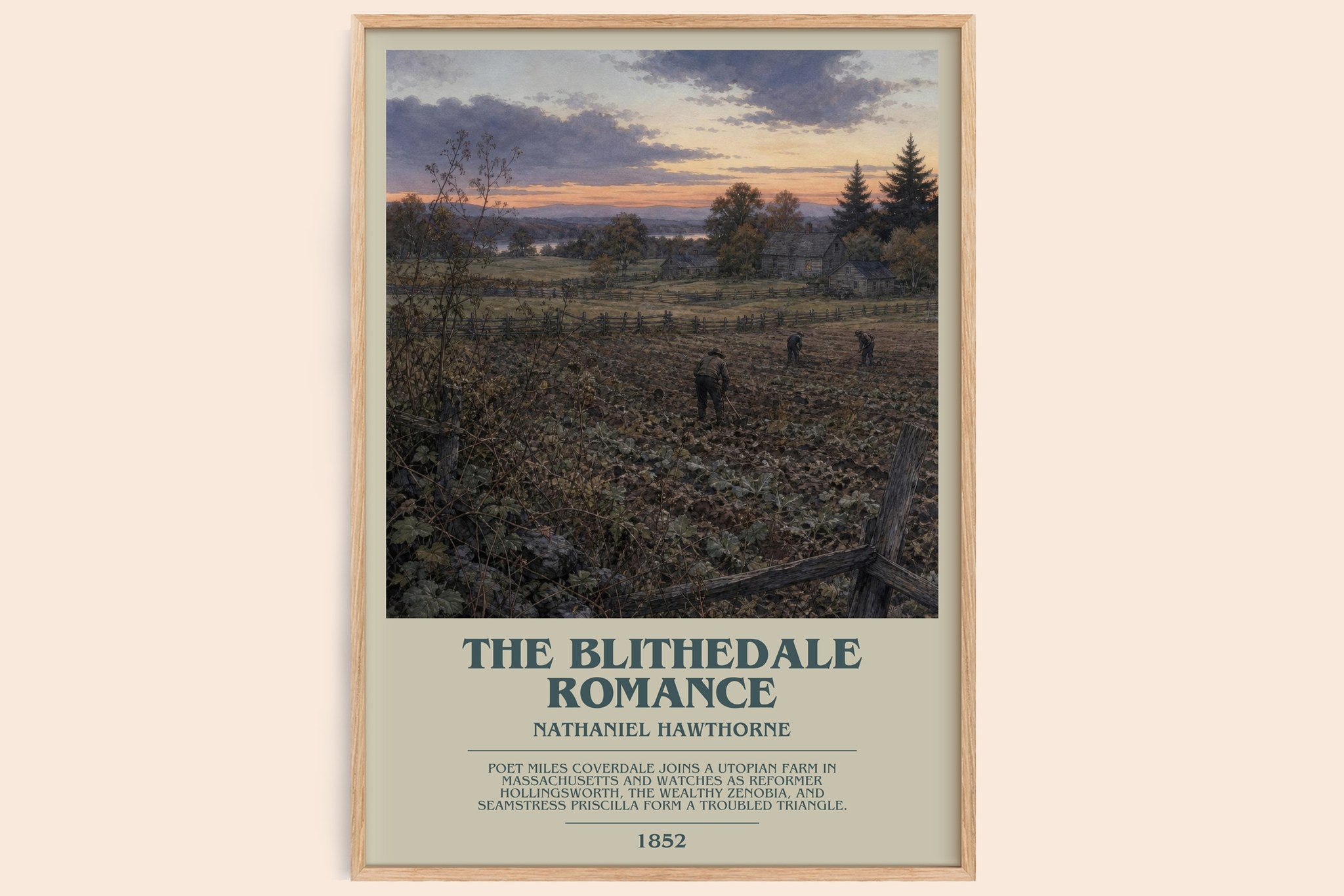 The Blithedale Romance Bookish Wall Art by Nathaniel Hawthorne