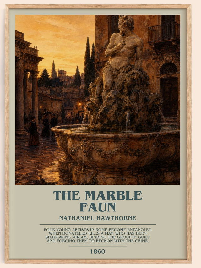 The Marble Faun Bookish Wall Art by Nathaniel Hawthorne
