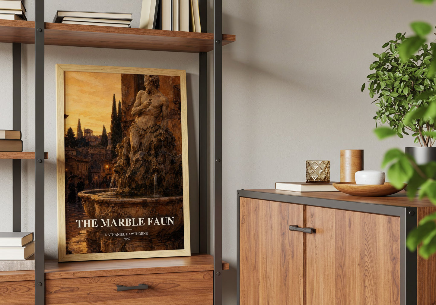 The Marble Faun book watercolour illustration paper finish options – matte satin gloss