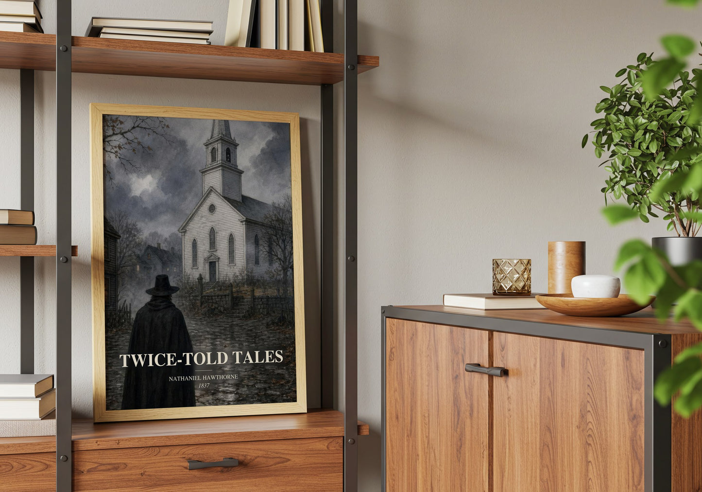Twice-Told Tales book watercolour illustration paper finish options – matte satin gloss