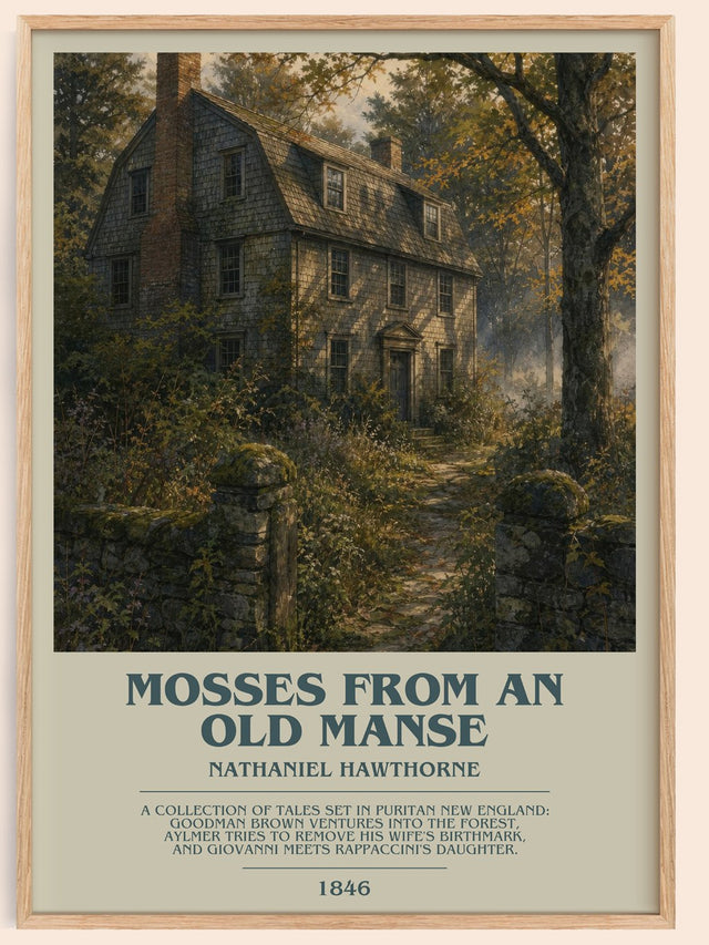 Mosses From An Old Manse Bookish Wall Art by Nathaniel Hawthorne