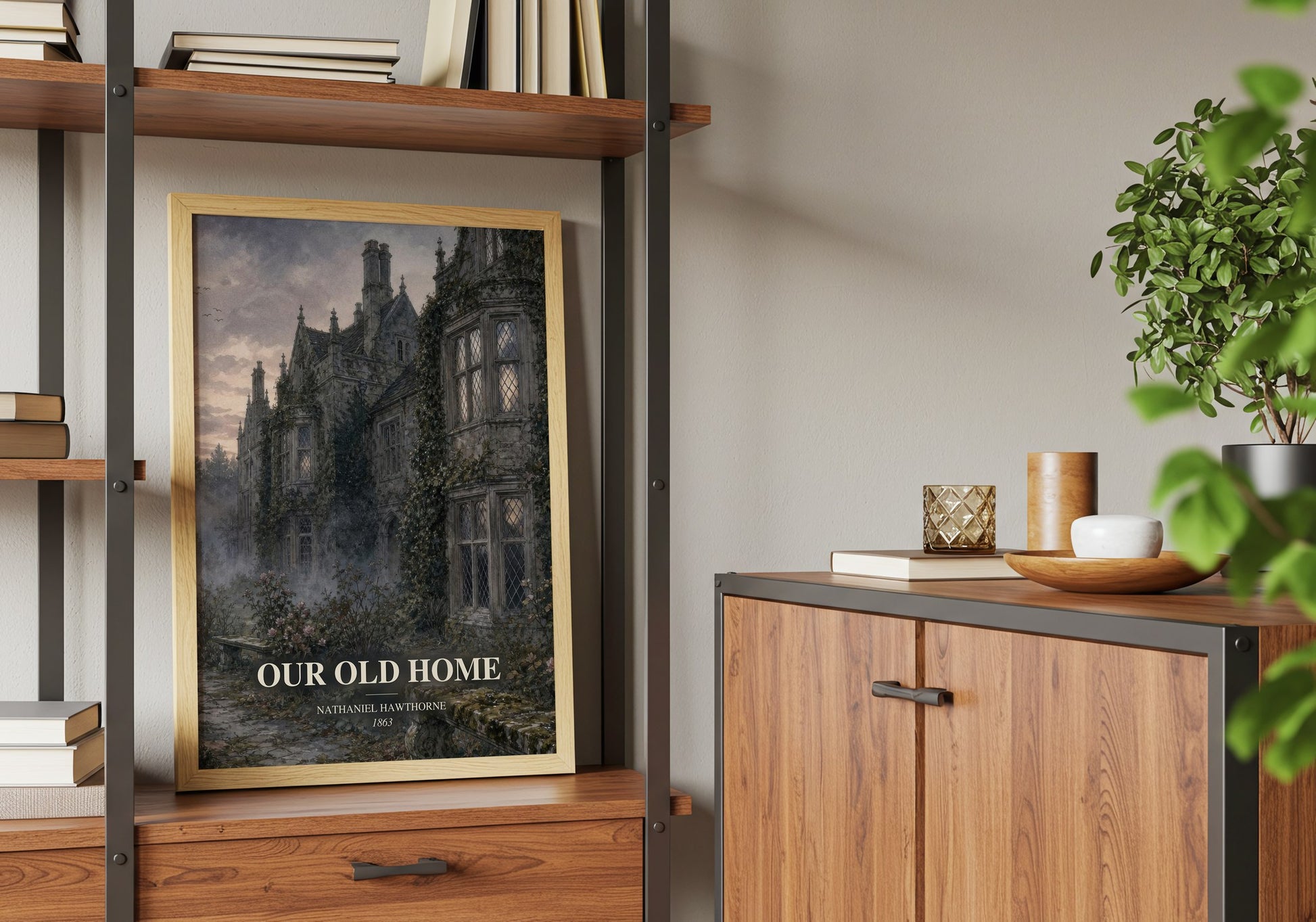 Our Old Home book watercolour illustration paper finish options – matte satin gloss