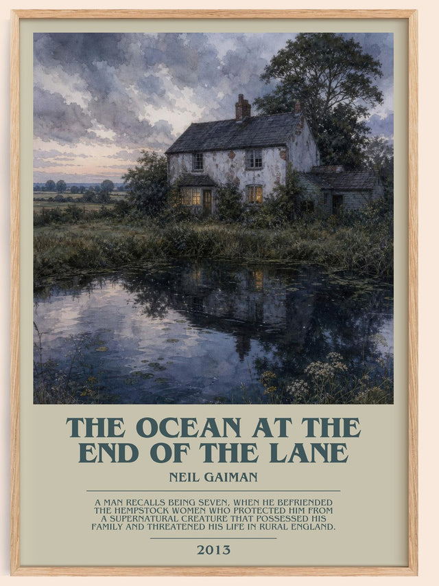 The Ocean At The End Of The Lane Bookish Wall Art by Neil Gaiman