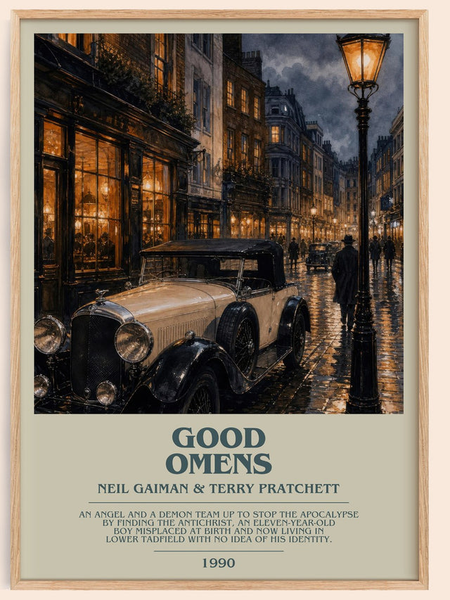 Good Omens Bookish Wall Art by Neil Gaiman & Terry Pratchett