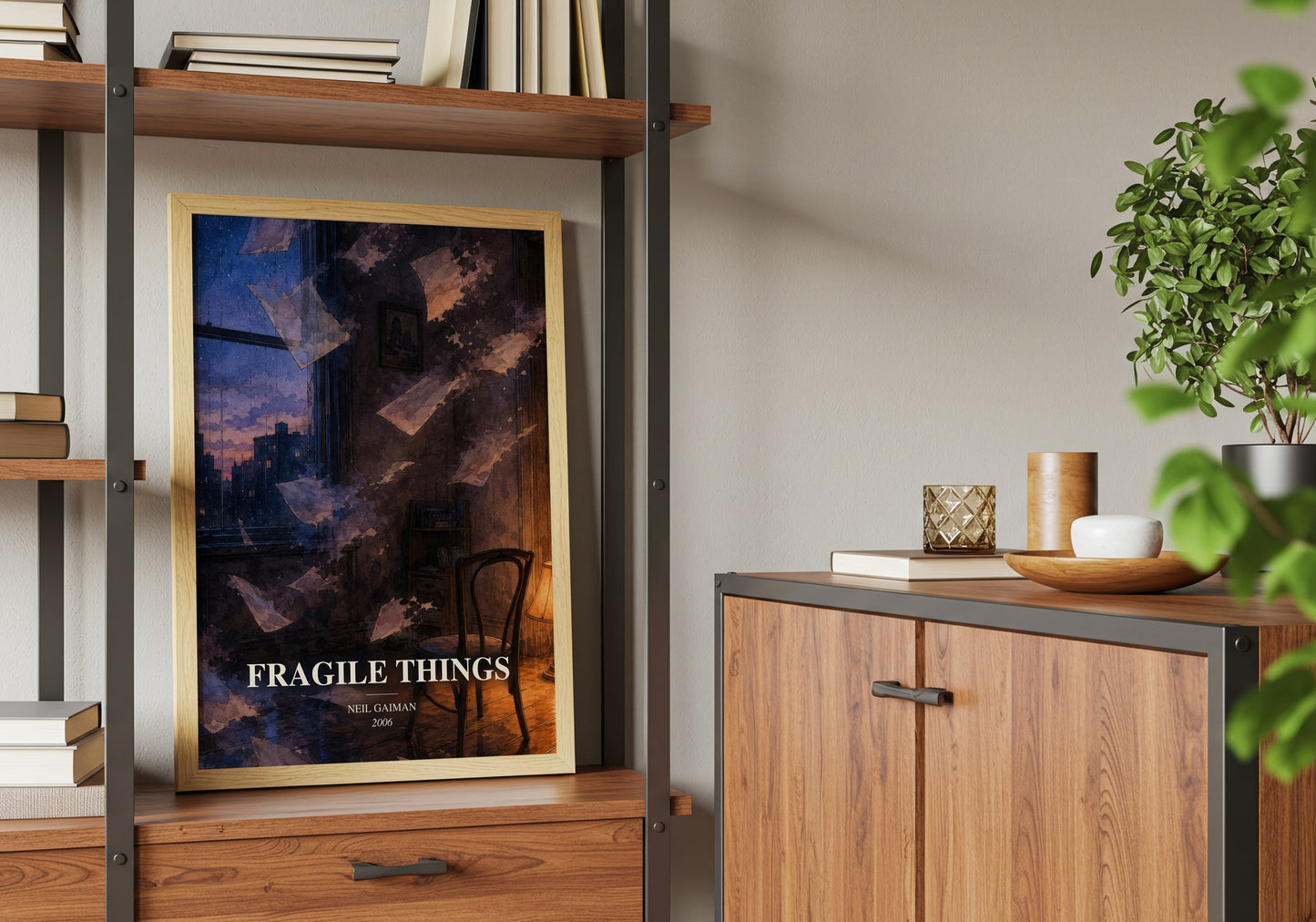 Fragile Things book watercolour illustration paper finish options – matte satin gloss