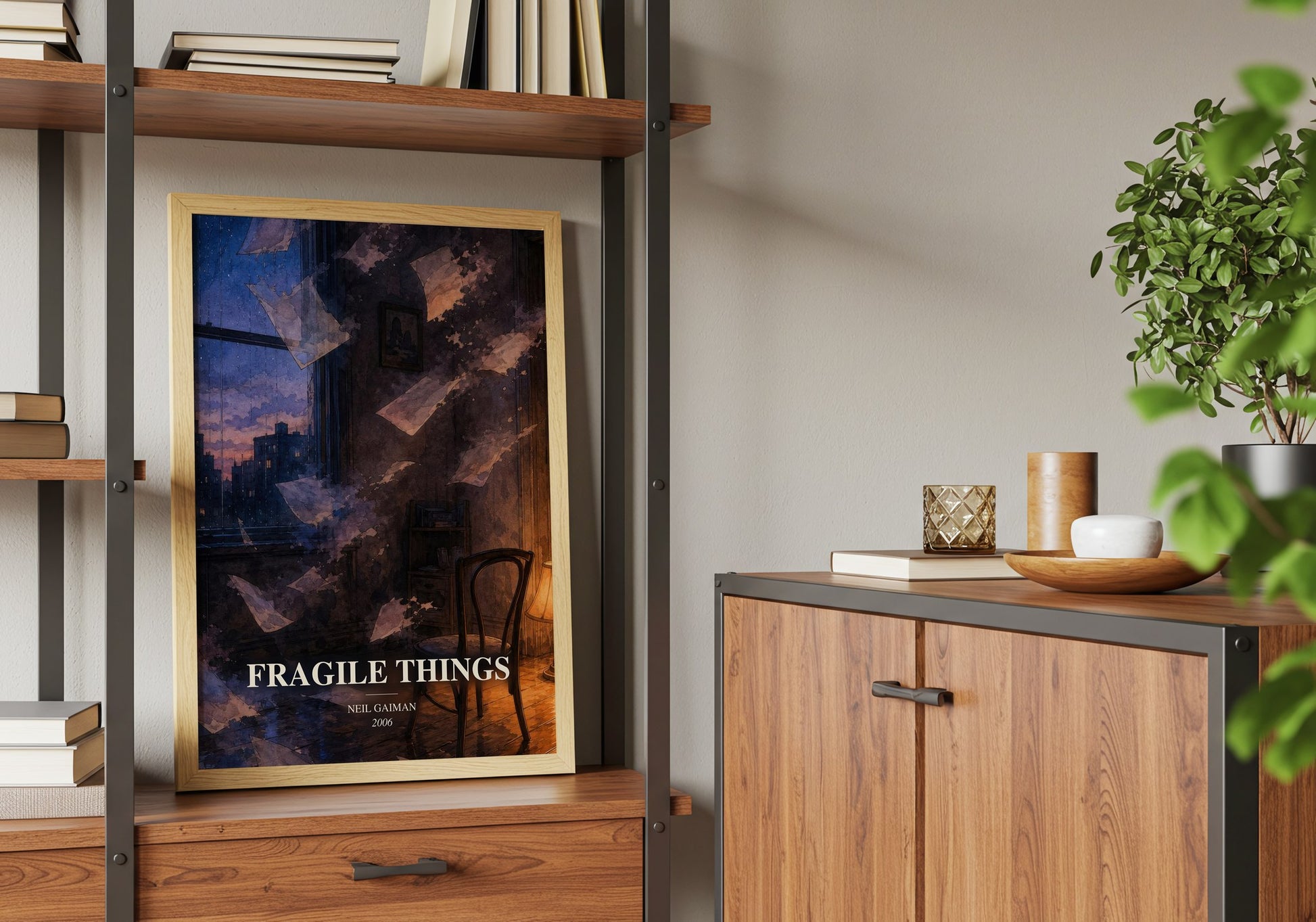 Fragile Things book watercolour illustration paper finish options – matte satin gloss