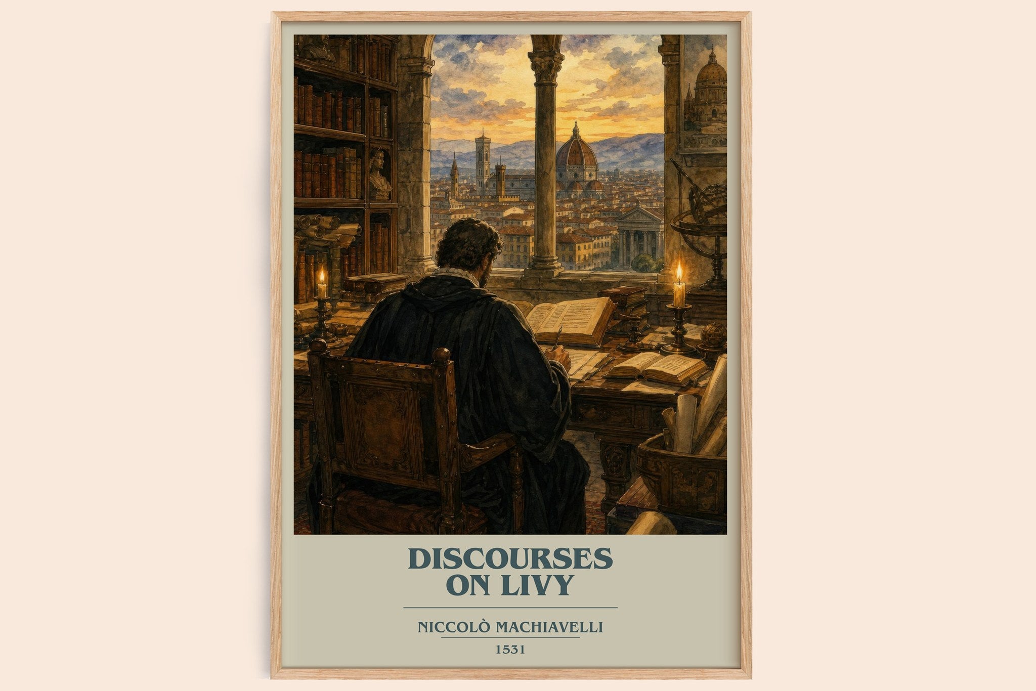 Discourses On Livy Book Cover Poster by Niccolò Machiavelli