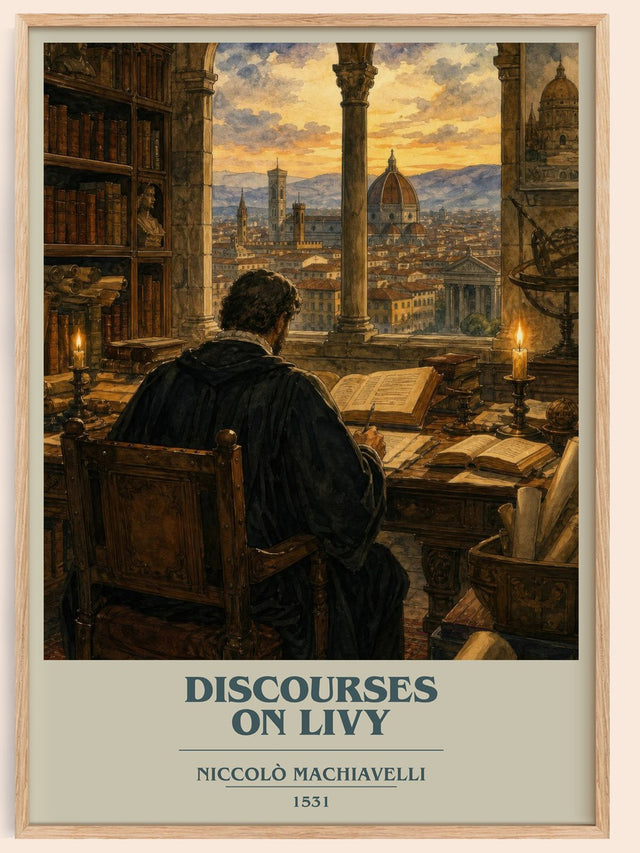 Discourses On Livy Book Cover Poster by Niccolò Machiavelli