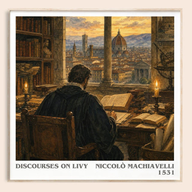 Discourses On Livy Literary Art Print by Niccolò Machiavelli