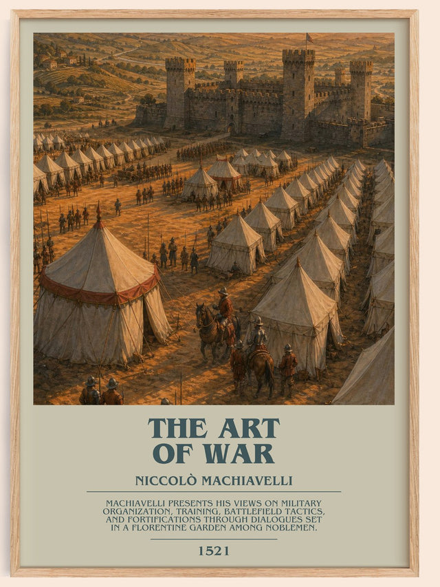 The Art Of War Bookish Wall Art by Niccolò Machiavelli
