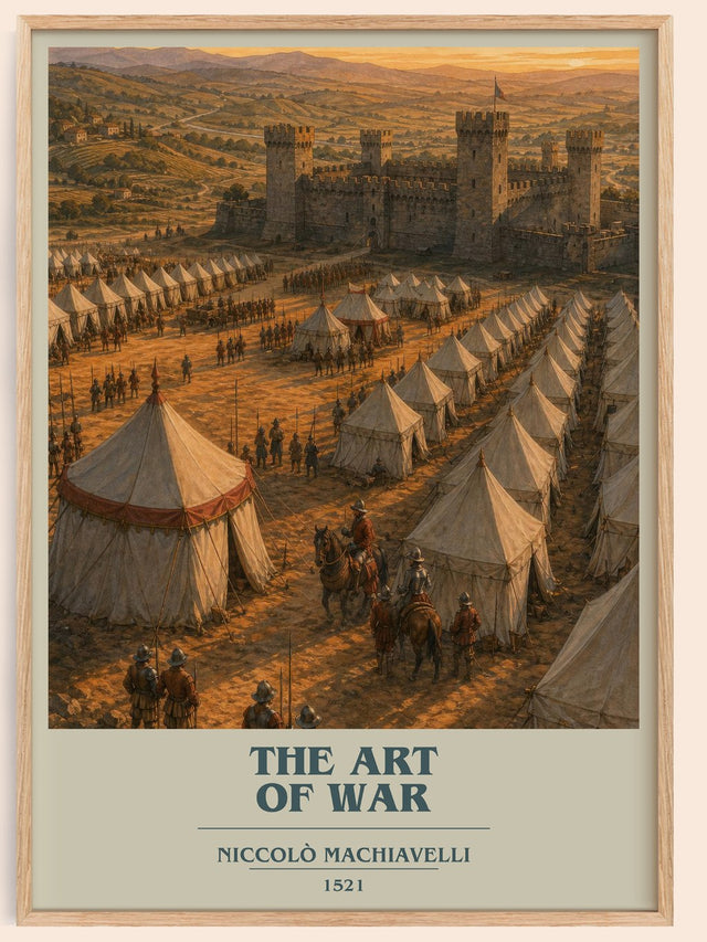 The Art Of War Book Cover Poster by Niccolò Machiavelli