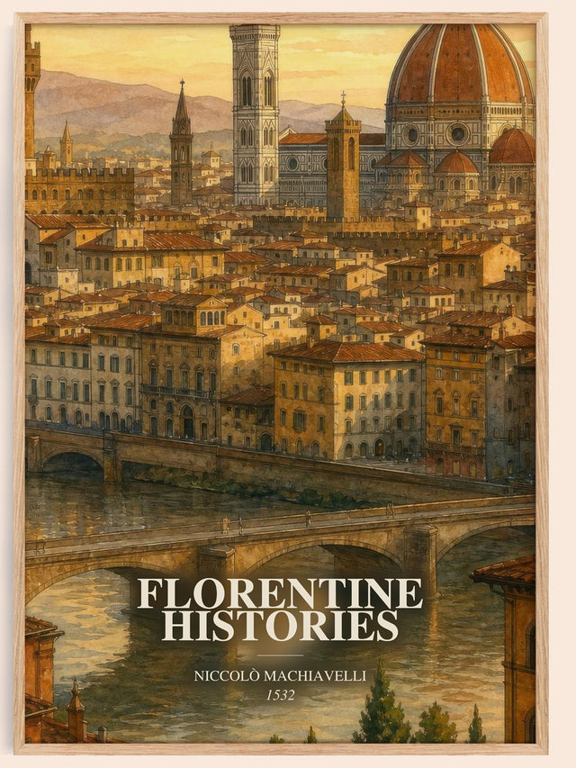 Florentine Histories Book Watercolour Illustration by N. Machiavelli