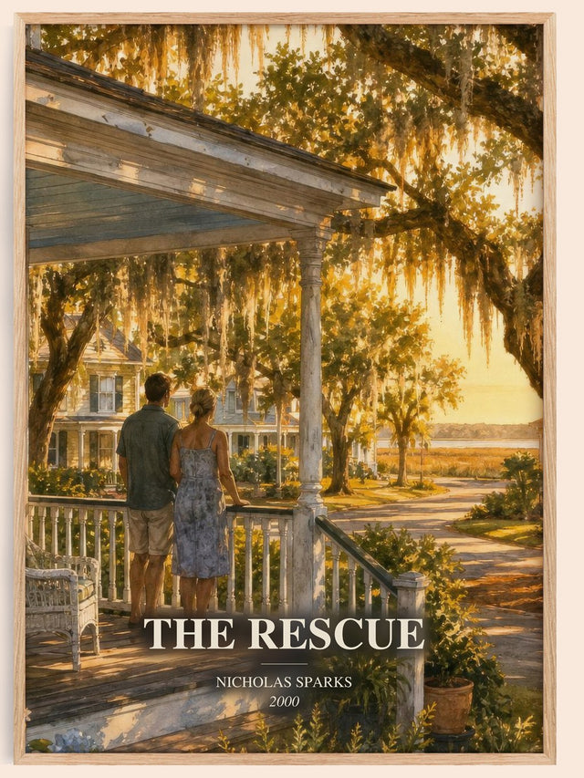 The Rescue Book Watercolour Illustration by Nicholas Sparks