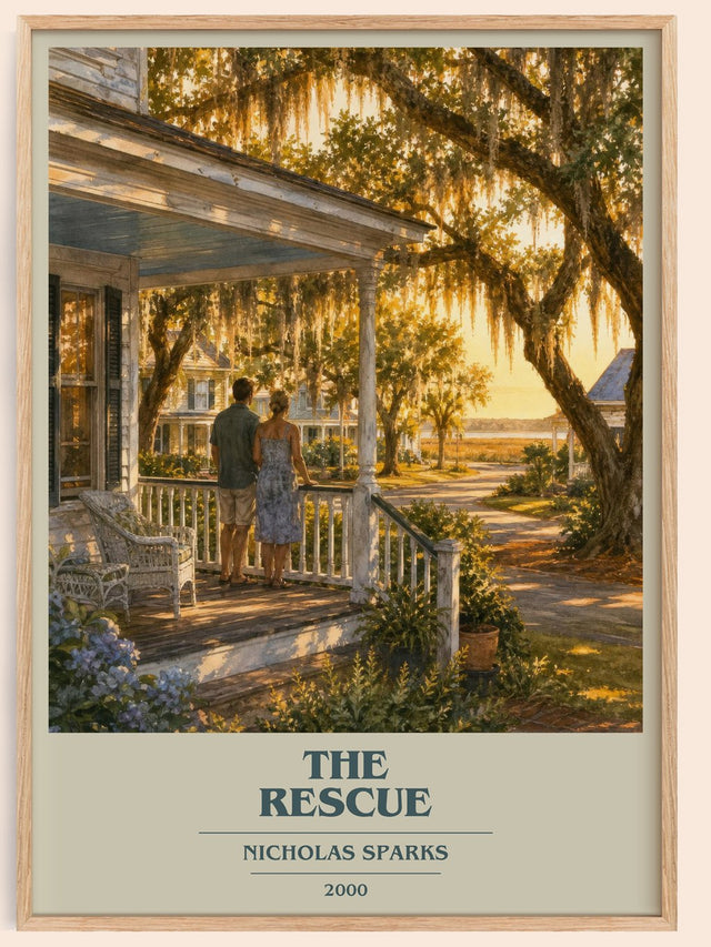 The Rescue Book Cover Poster by Nicholas Sparks