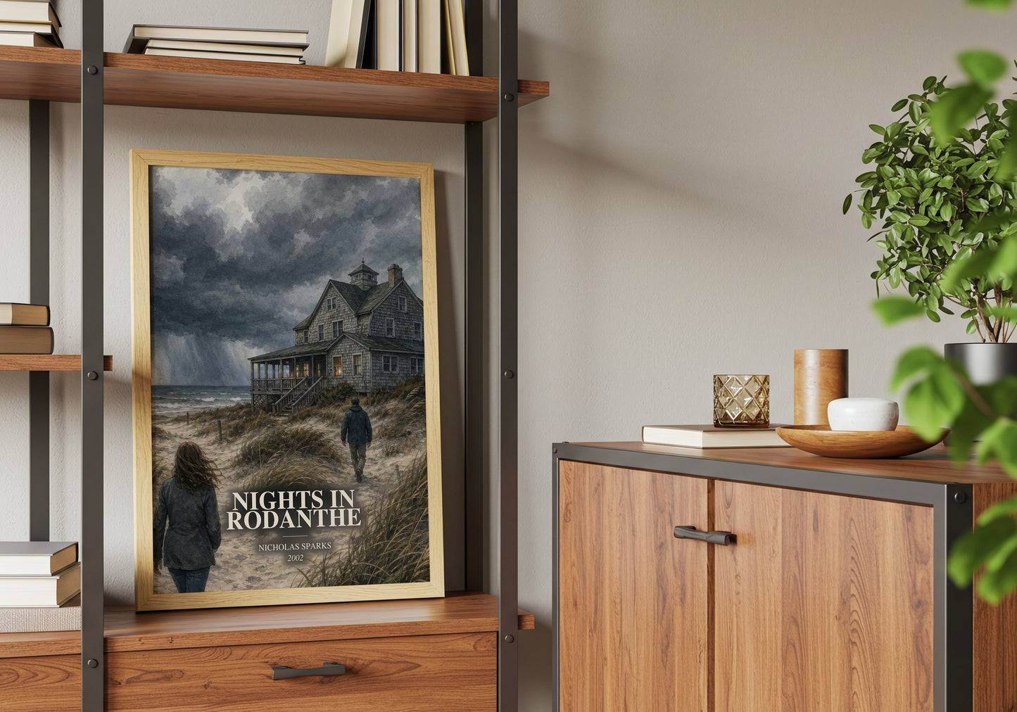 Nights In Rodanthe book watercolour illustration paper finish options – matte satin gloss