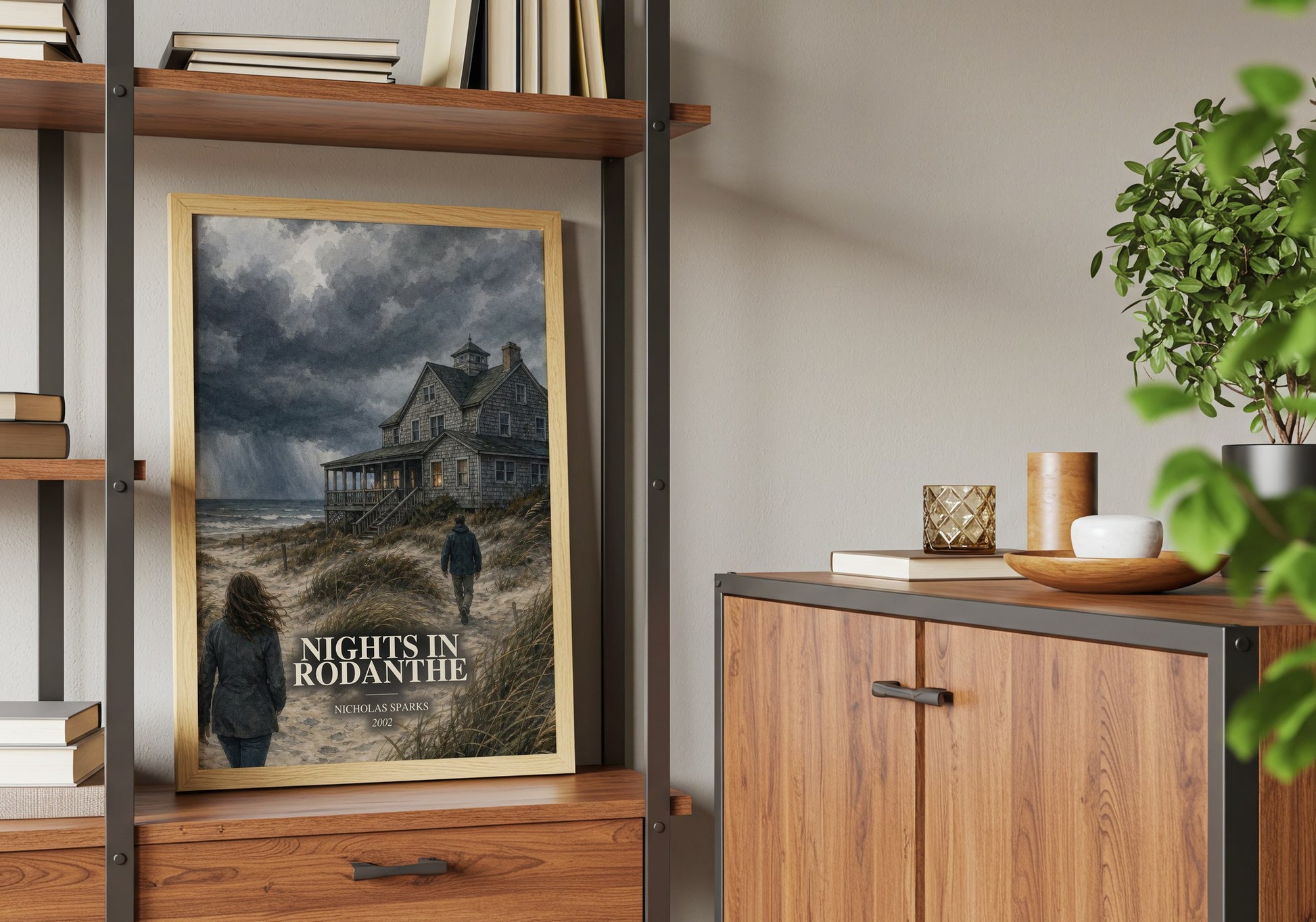 Nights In Rodanthe book watercolour illustration paper finish options – matte satin gloss