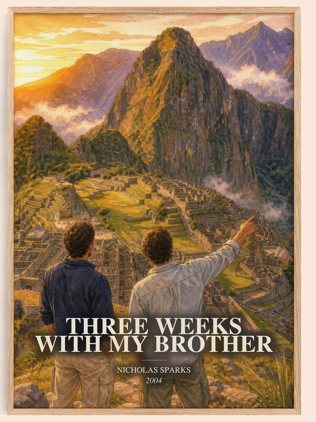 Three Weeks With My Brother Book Watercolour Illustration by N. Sparks