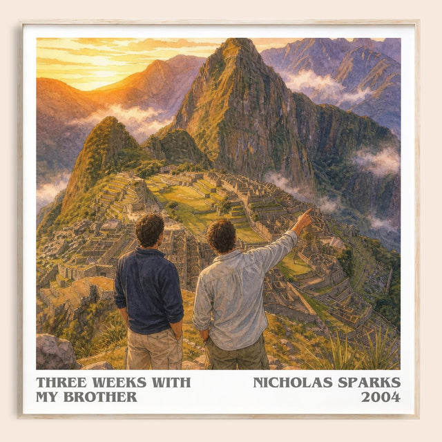 Three Weeks With My Brother Literary Art Print by Nicholas Sparks