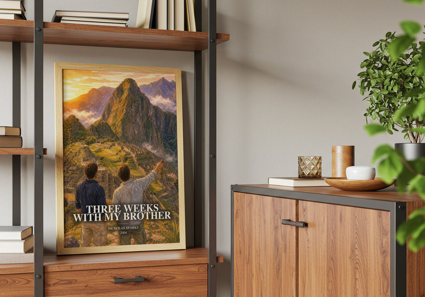 Three Weeks With My Brother book watercolour illustration paper finish options – matte satin gloss