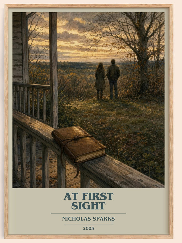 At First Sight Book Cover Poster by Nicholas Sparks