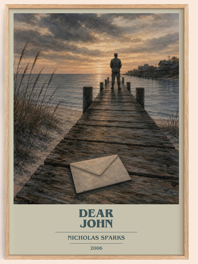 Dear John Book Cover Poster by Nicholas Sparks