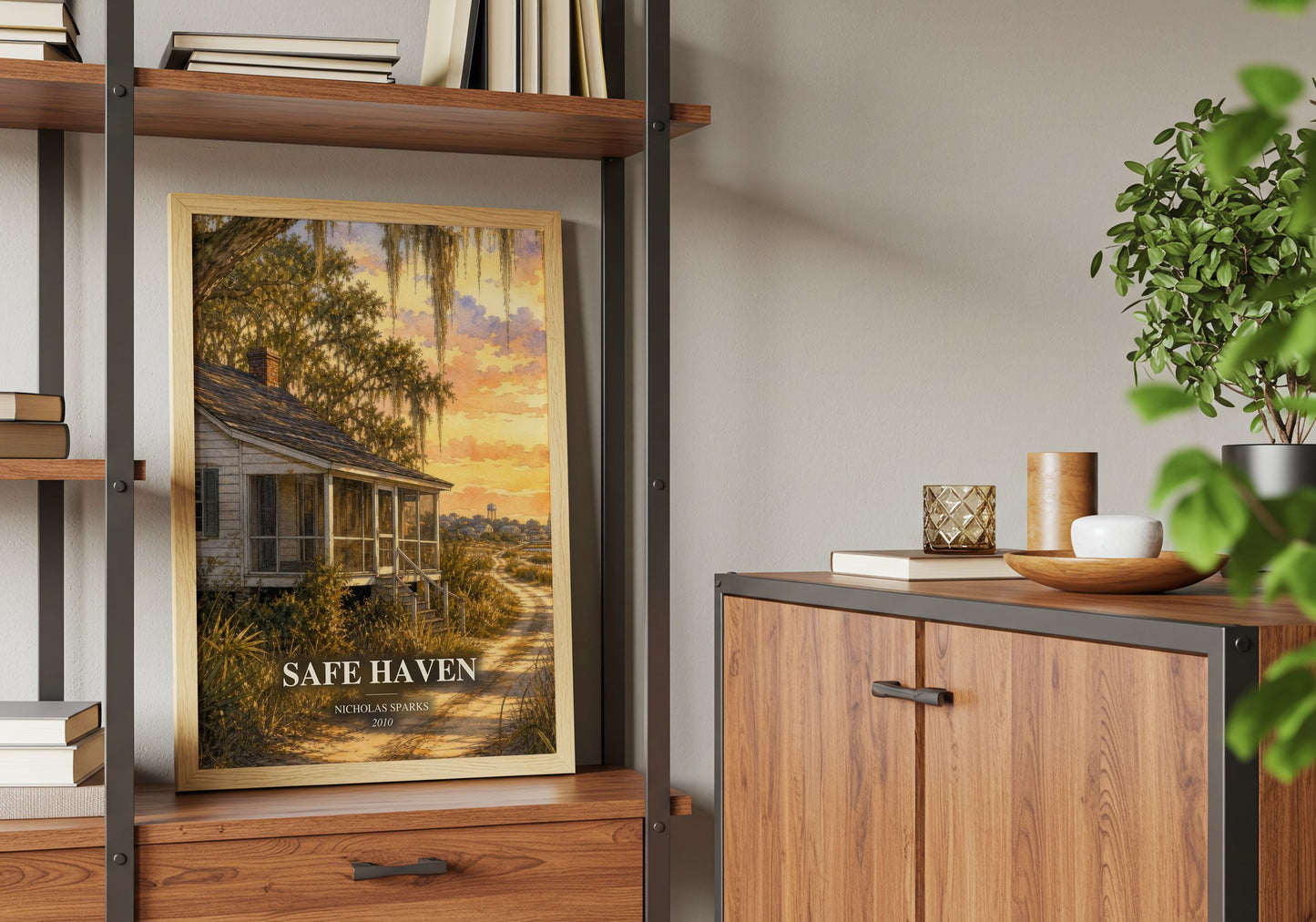 Safe Haven book watercolour illustration paper finish options – matte satin gloss