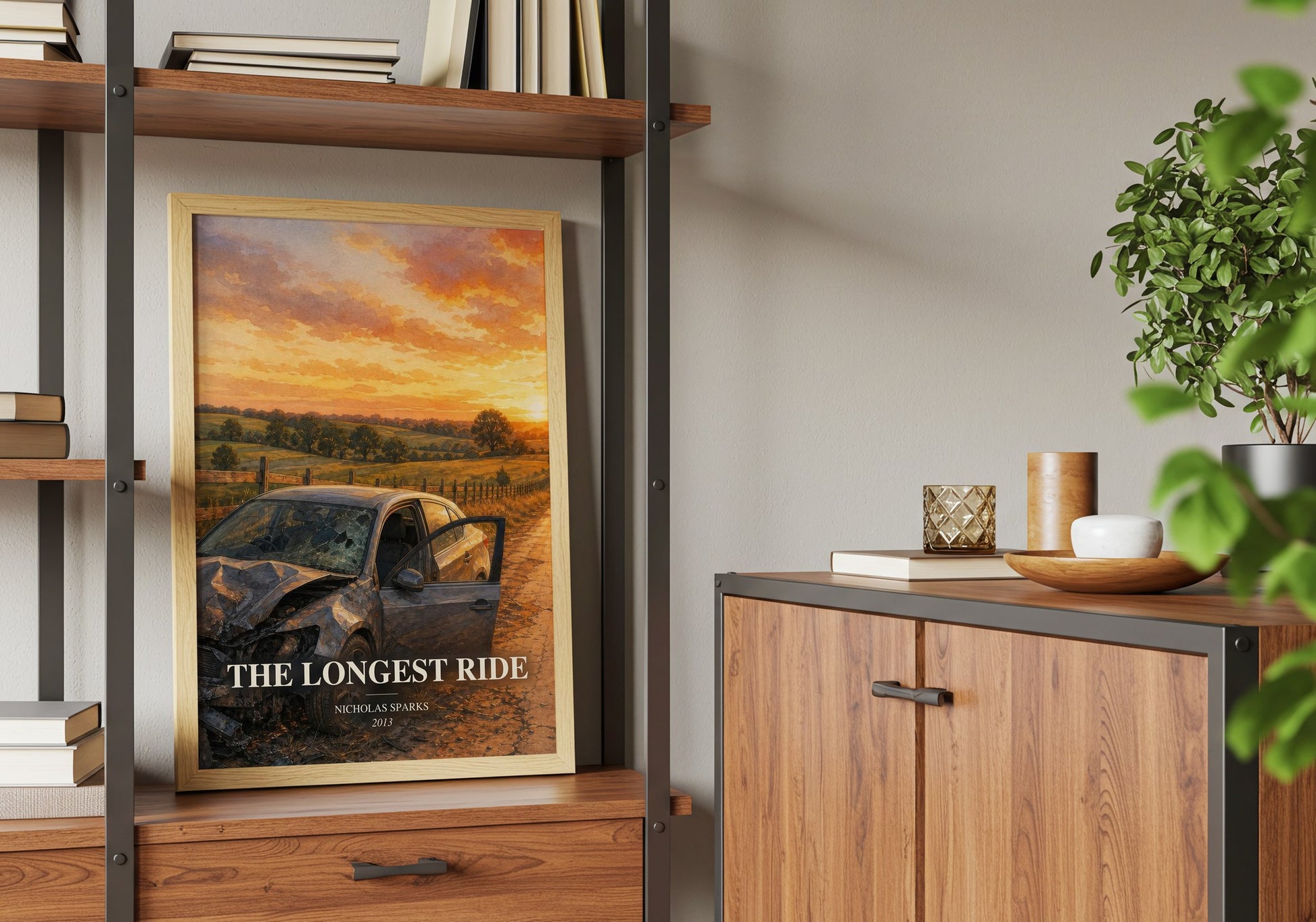 The Longest Ride book watercolour illustration paper finish options – matte satin gloss