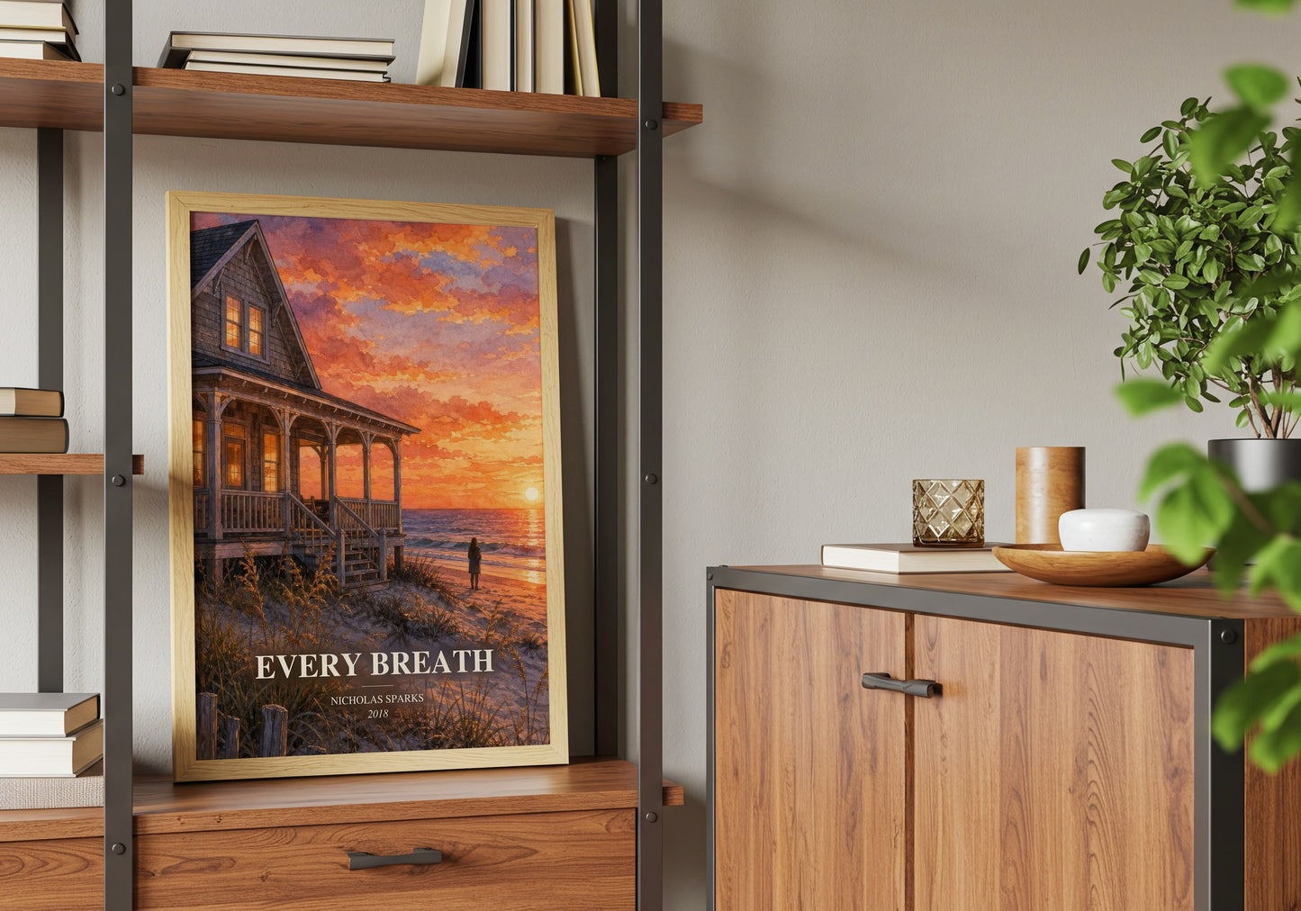 Every Breath book watercolour illustration paper finish options – matte satin gloss