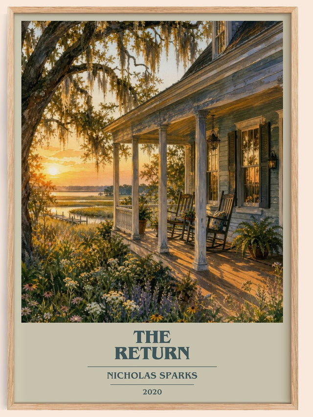 The Return Book Cover Poster by Nicholas Sparks