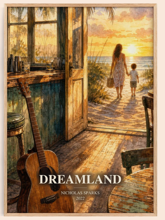 Dreamland Book Watercolour Illustration by Nicholas Sparks