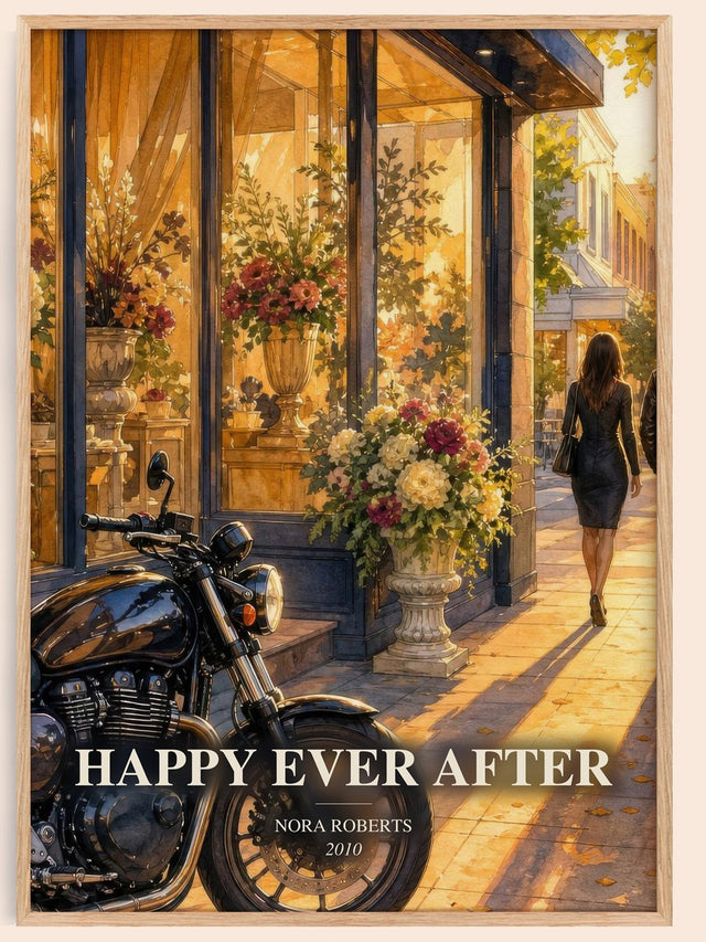 Happy Ever After Book Watercolour Illustration by Nora Roberts